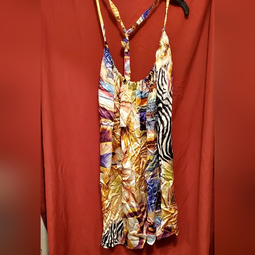 Calvin Tran Halter top multi color